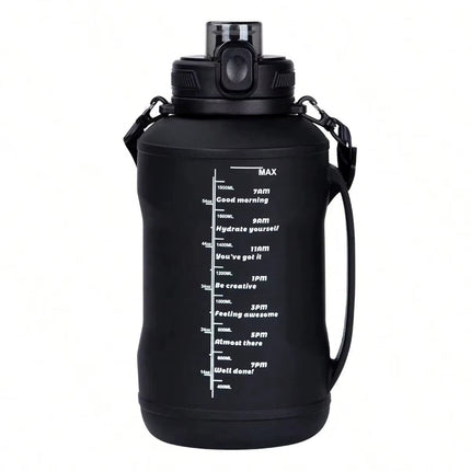 68OZ 2L Silicone Foldable Water Bottle Large Capacity Sports Water Cup with Handle Portable for Adult Gym Sports Outdoors