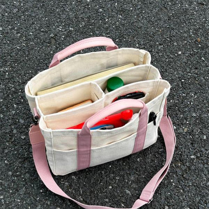 Large Capacity with Removable Bottom Canvas Tote Bag