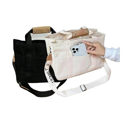 Large Capacity with Removable Bottom Canvas Tote Bag