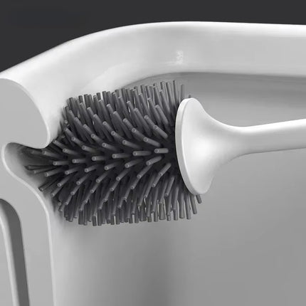 TPR Silicone Head Toilet Brush Wall Mounted Cleaning Brush Long Handle Toilet Brush Bathroom Accessories Sets Tools