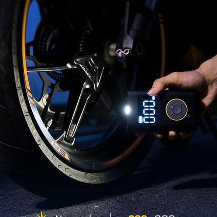 Portable Tire Inflator: Smart ON/OFF Hose Design
