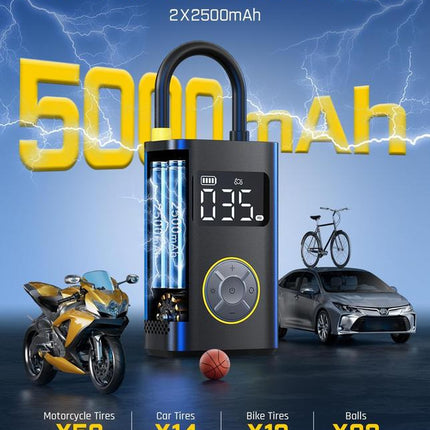 Portable Tire Inflator: Smart ON/OFF Hose Design