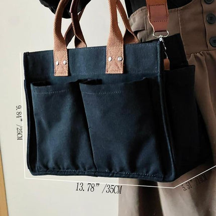 Large Capacity with Removable Bottom Canvas Tote Bag