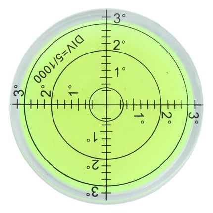 60Mmx12Mm PMMA Bubble Degree Mark Surface Level round for Measuring Tool