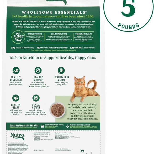Wholesome Essentials Adult & Senior Dry Cat Food, Chicken